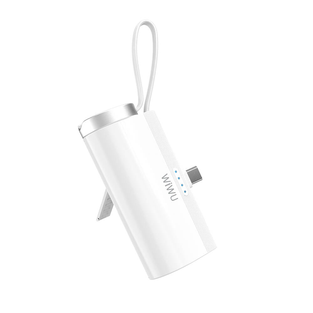 Wiwu Wi-W026 Capsule Serisi 2in1 Mini Taşınabilir Standlı Askılı Type-C PD Powerbank 5000mAh Wiwu Wi-W026 Capsule Serisi 2in1 Mini Taşınabilir Standlı Askılı Type-C PD Powerbank 5000mAh